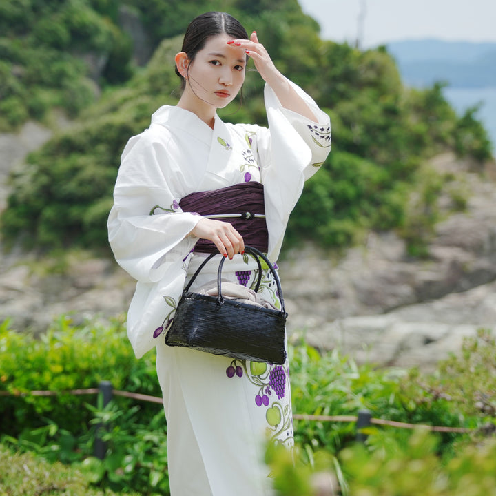 utatane×Kuovi（クオヴィ）高級変わり織 絵羽浴衣3点セット ( ゆかた