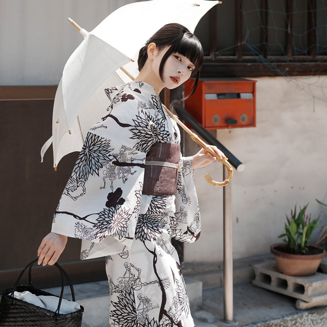【ニコアンティーク】単衣着物 骸骨 Osaka Osaka, · (@nico_antique) ニコアンティーク 個性派きもの＆浴衣👘 浴衣 着物・浴衣