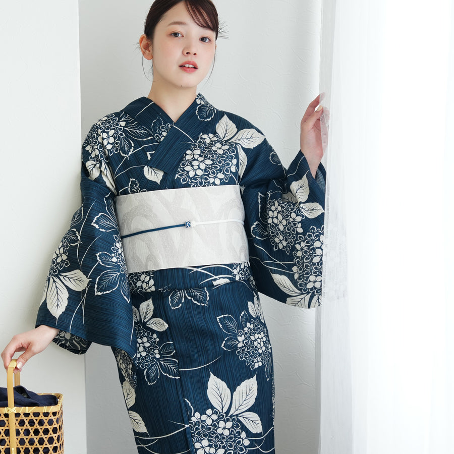 浴衣（紫陽花柄）| utatane［公式］オンラインショップ