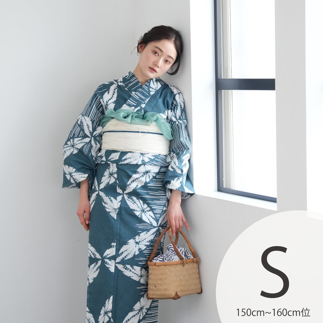 hinari x utatane 浴衣/兵児帯/下駄3点セット YUKATA collection