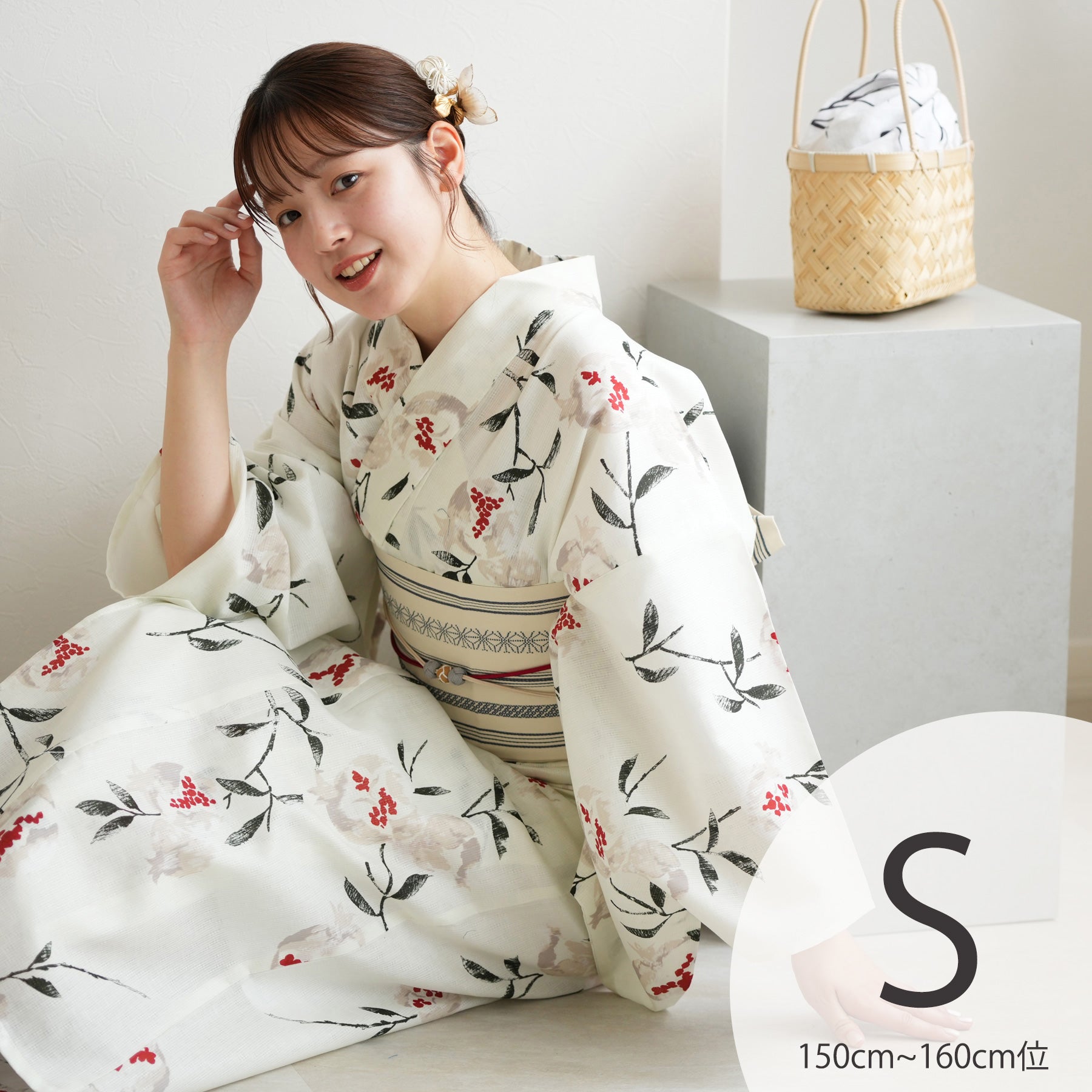 浴衣 注染 ほぼ新品 utatane 浴衣 手染め注染浴衣3点セット utatane×注染工房