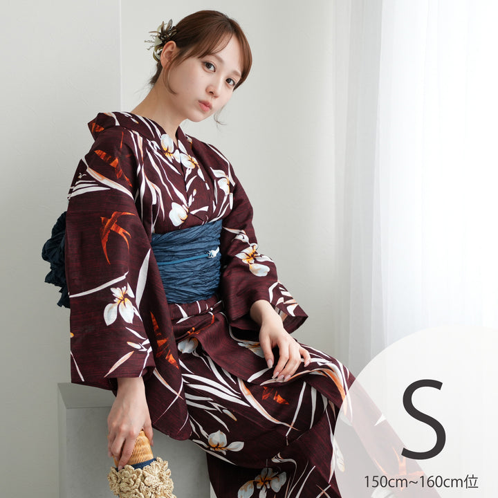 古今 浴衣・帯セット【新品未使用タグ付】 Dita 浴衣セット レディース 簡単（ゆかた・しわ兵児帯・下駄