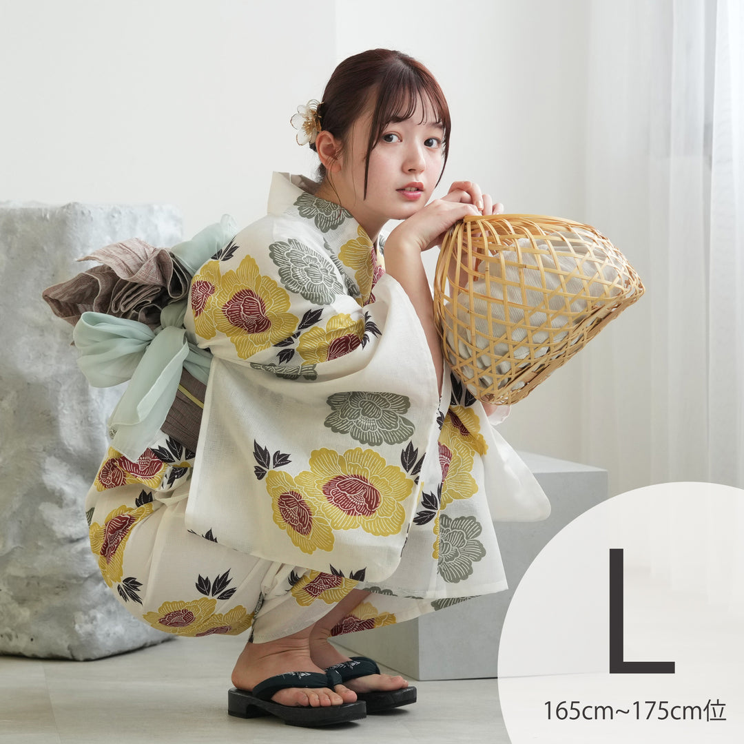 楽天市場】【utatane 綿麻 高級変わり織 浴衣3点セット 先染め