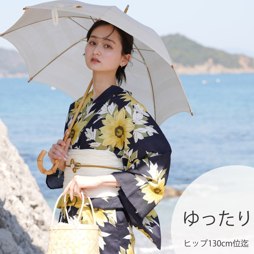 楽天市場】【utatane 高級変わり織 浴衣3点セット 紺地に映える