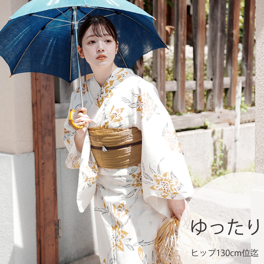 浴衣（百合柄）| utatane［公式］オンラインショップ