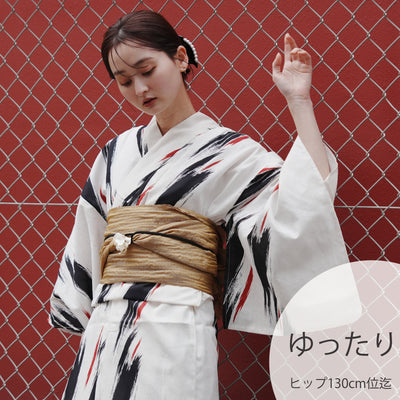 utatane 高級変わり織 浴衣3点セット（浴衣・帯・下駄）錆緑に金線