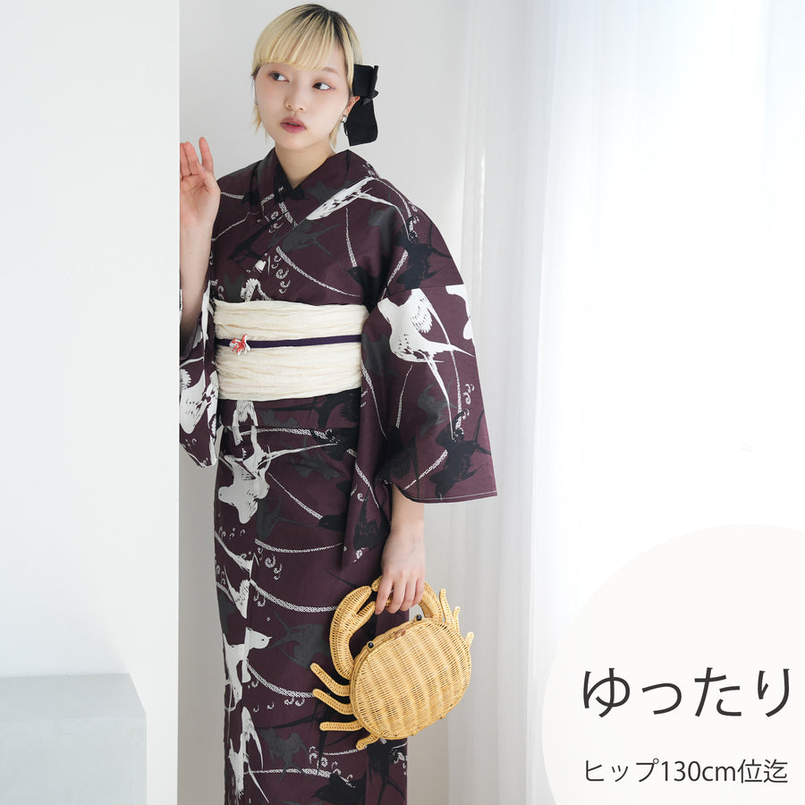 hinari 浴衣　下駄セット Sサイズ 浴衣（レディース3点セット） | utatane［公式］オンラインショップ