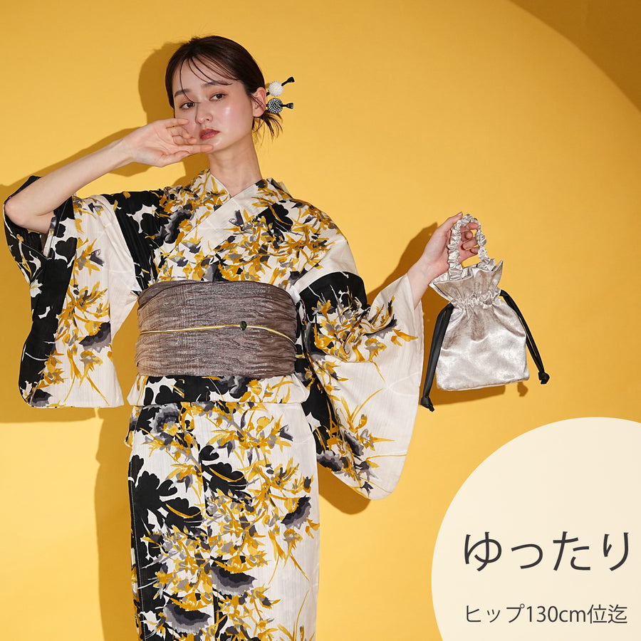 浴衣（黄色／イエロー） | utatane［公式］オンラインショップ