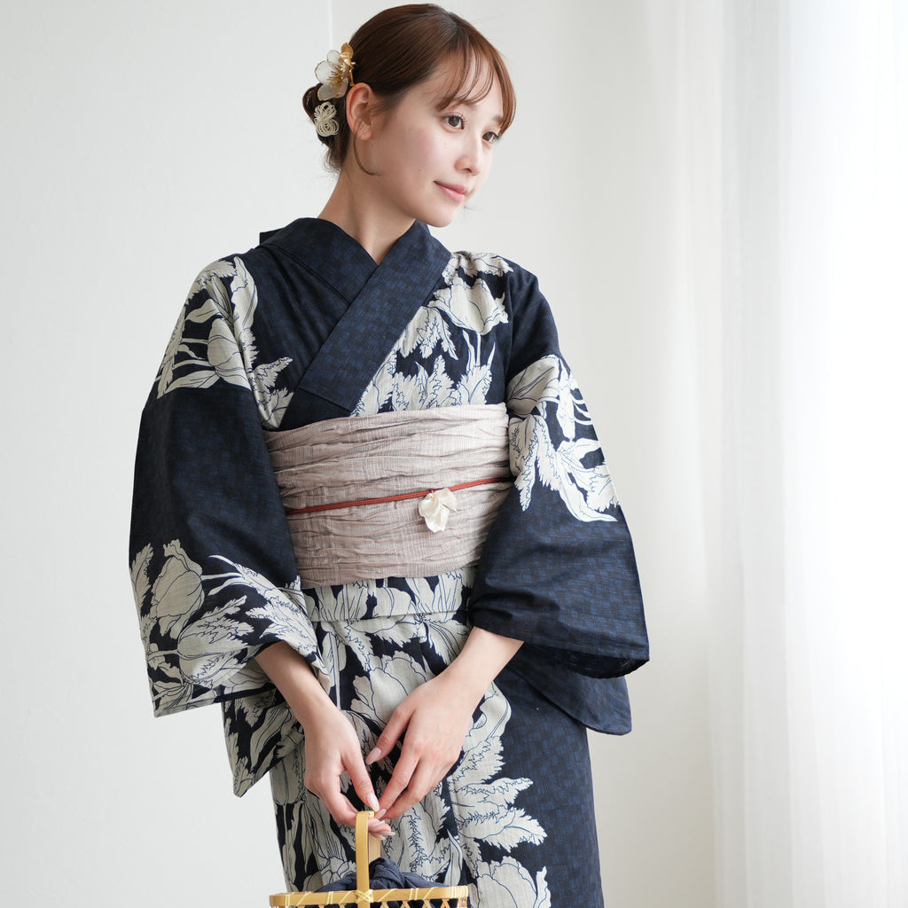 お任せ下駄+お任せ帯白系+お任せ帯締め◆◆高級変わり織り浴衣★優美な金魚柄 202-0525-sp-c.jpg