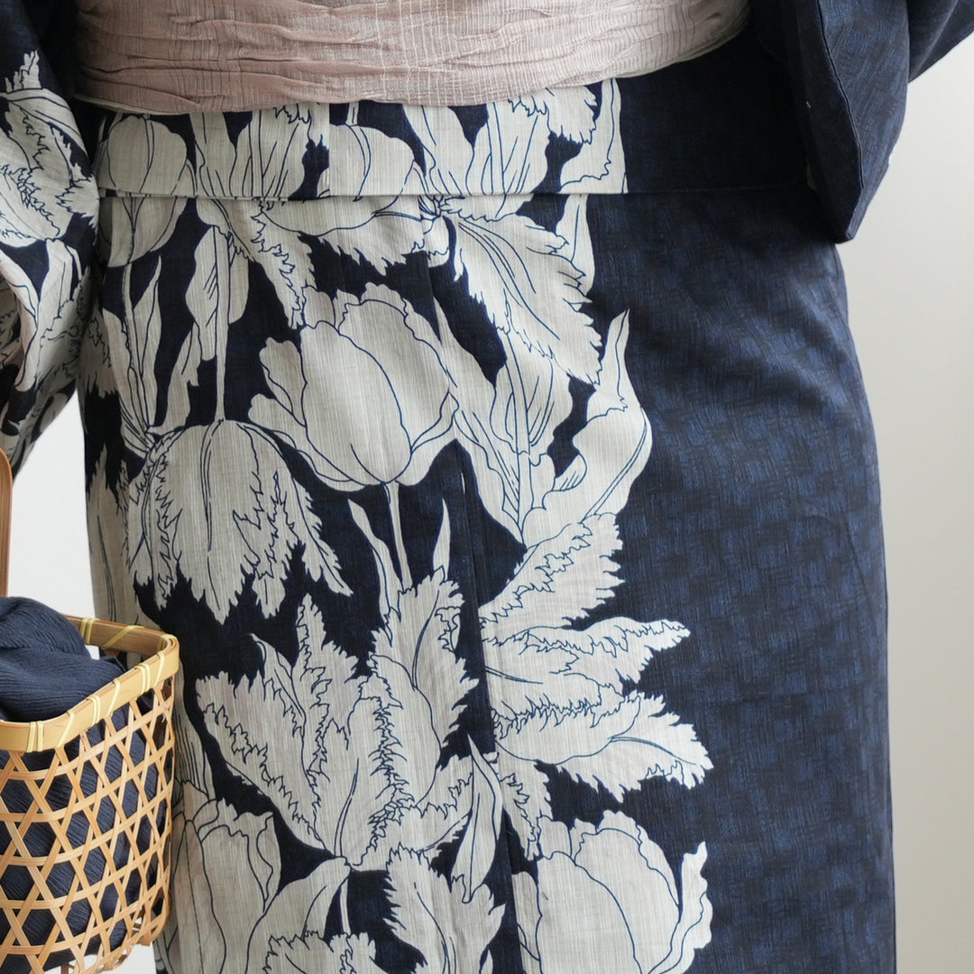 ゆか様 二部式 浴衣 帯セット レディース 帯 フリーサイズ x14h x23h