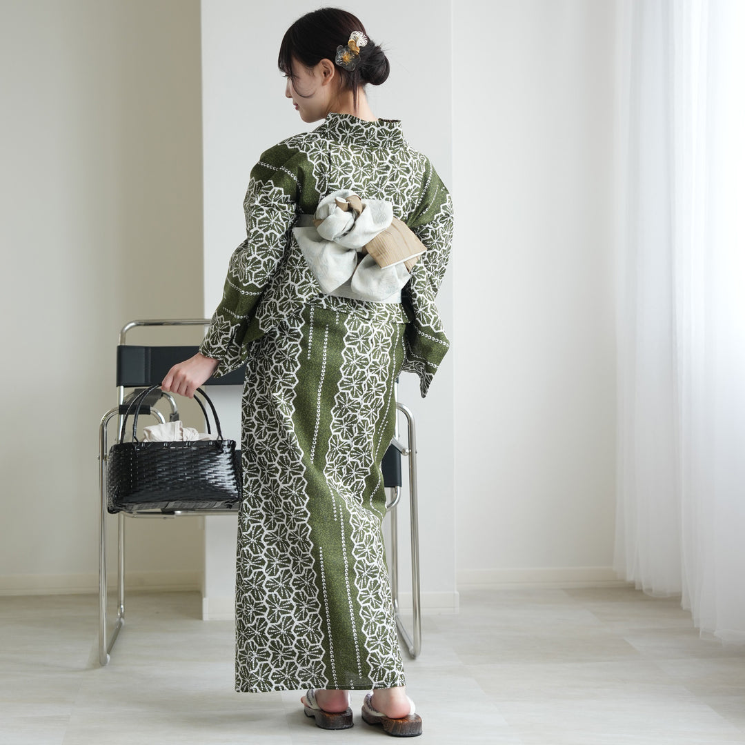 お任せ下駄+お任せ帯白系+お任せ帯締め◆◆高級変わり織り浴衣★優美な金魚柄 5026290711_b7b7aeda-7198-4050-