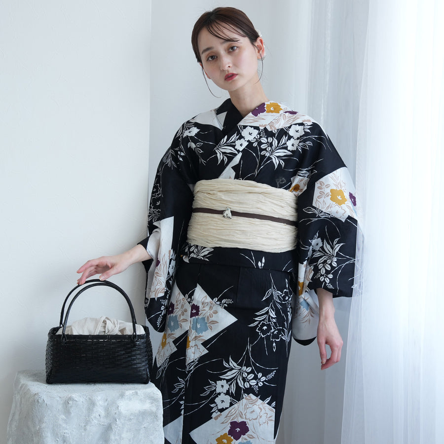 HARE お得‼️utatane セパレート黒色系浴衣3点セット HARE お得