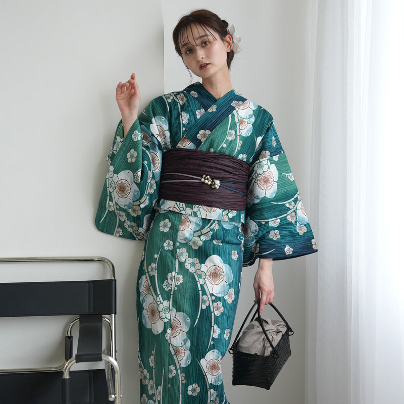 ★清楚白花ボタニカルとストライプ柄★高級変わり織ゆかた★新品 浴衣 呉服店購入 楽天市場】【10%OFFクーポン配布中】浴衣 白 ボタニカル 花柄
