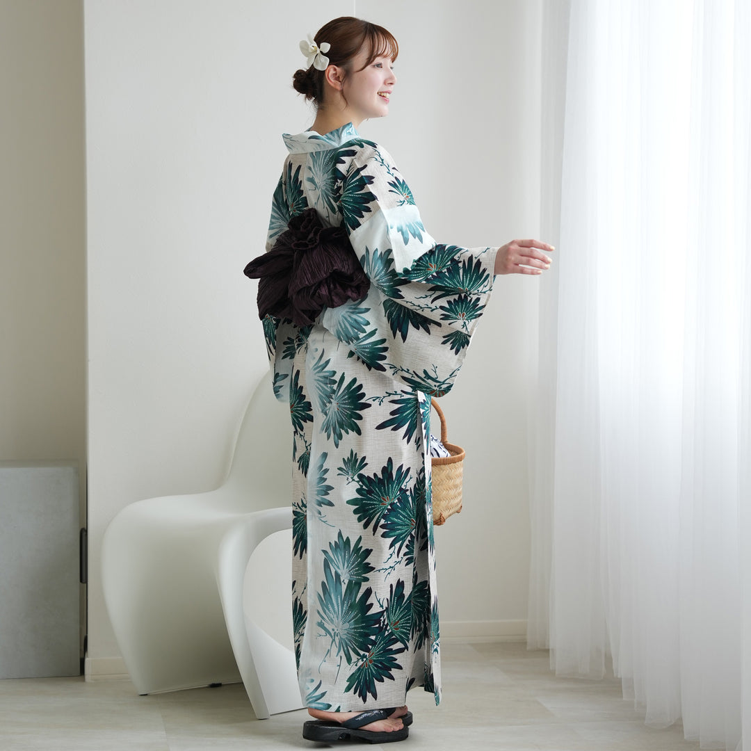 ゆかたんさん専用 即日発送！】アンティークフラワーピンク浴衣【浴衣3点セット