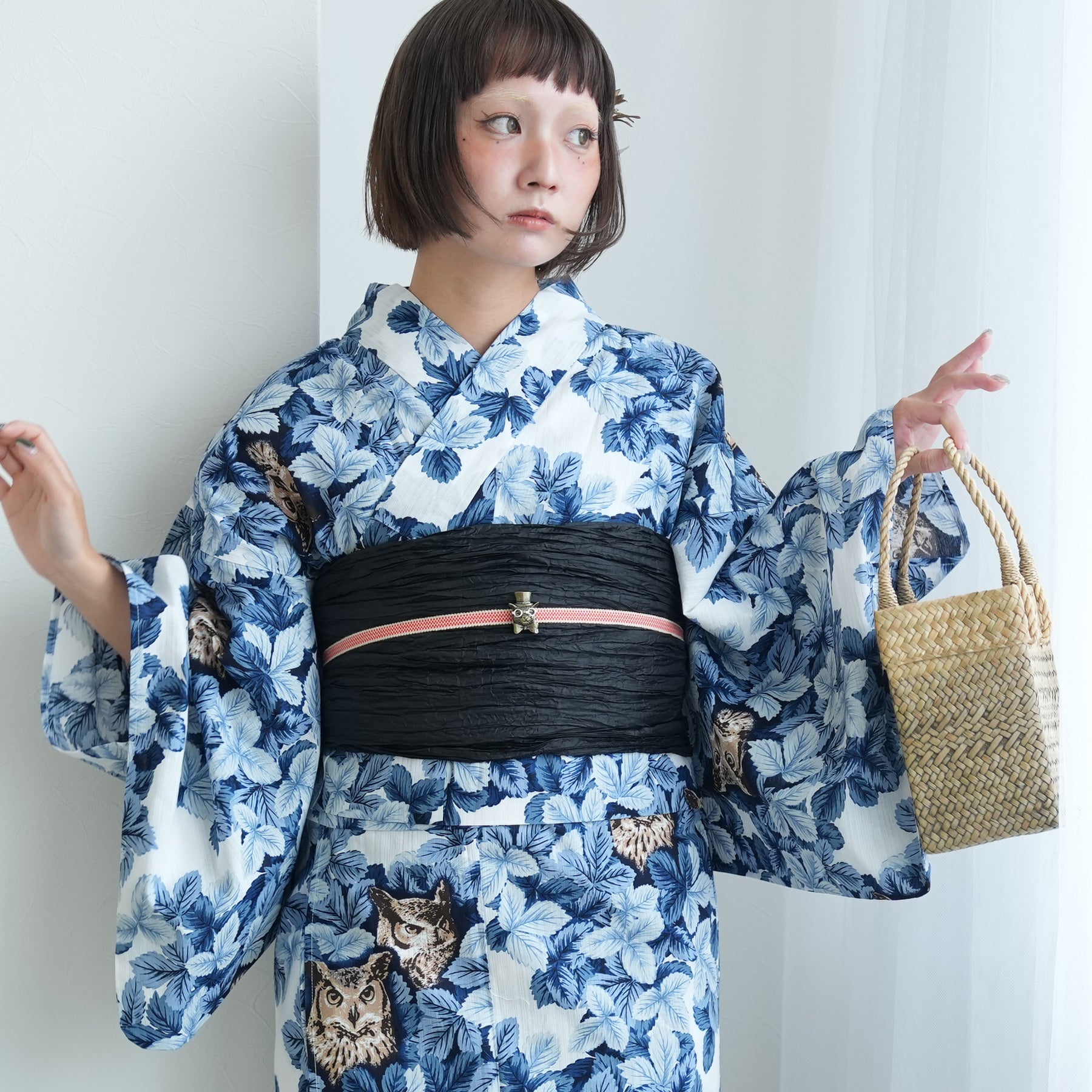 utatane 二部式浴衣セット髪飾、帯飾り付き 浴衣（セパレート／二部式セット） | utatane［公式］オンライン