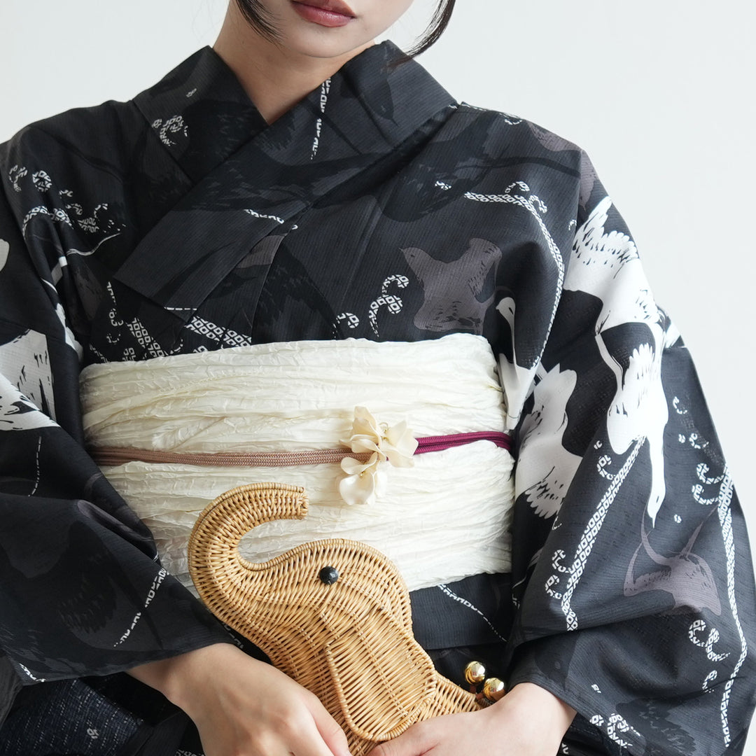 ニコアンティーク セパレート 二部式浴衣3点セット ( ゆかた上下・帯