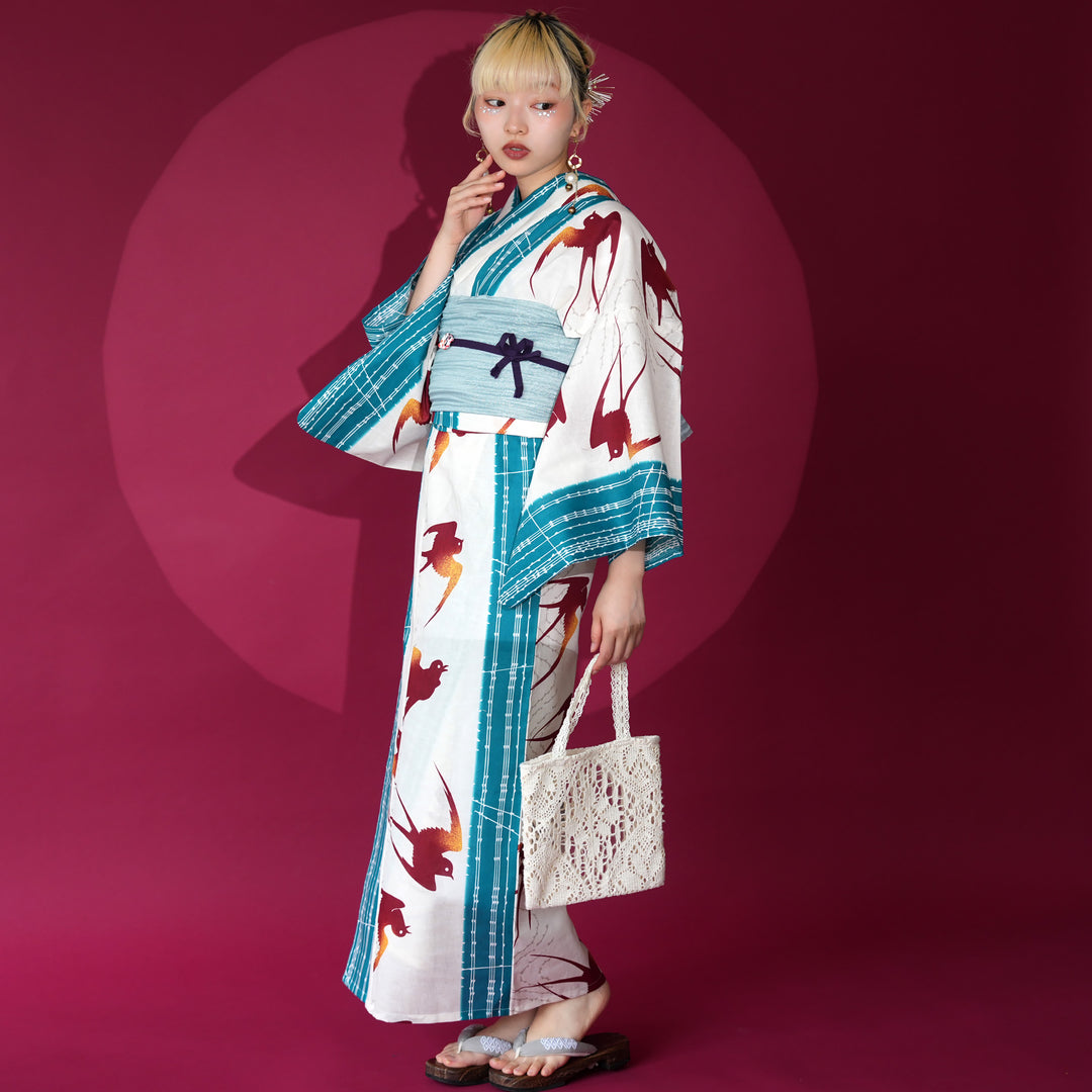 【祥様様】専用　同時購入特割セット（ 1 / 2 ） ニコアンティーク セパレート 二部式浴衣3点セット ( ゆかた上下・帯