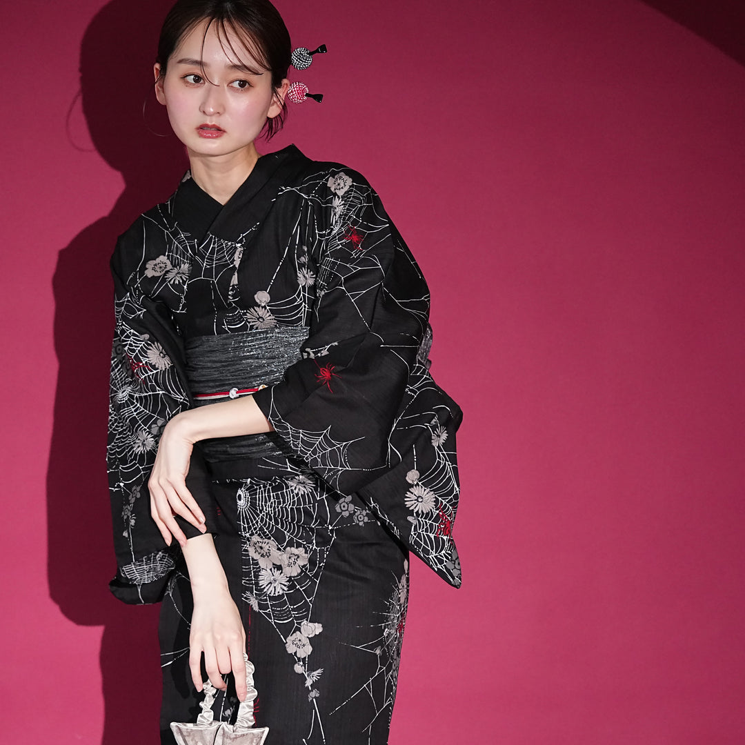 ニコアンティーク セパレート 二部式浴衣3点セット ( ゆかた上下・帯