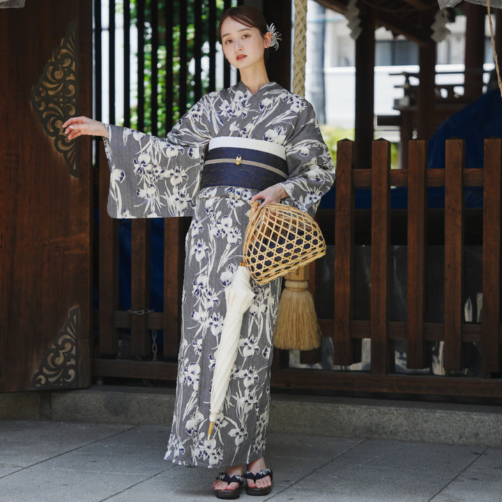 utatane×Acka.］山茶花 beige 浴衣3set – Acka online store