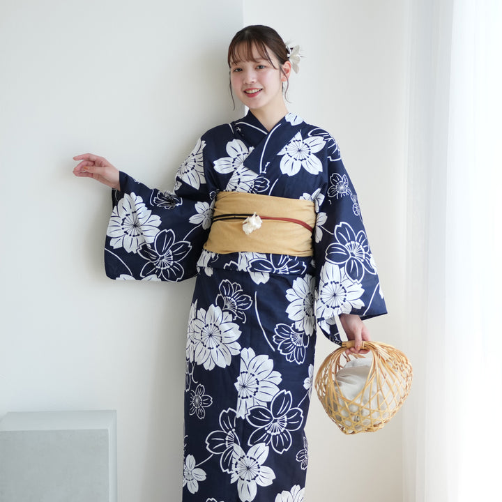未着用　付け帯　八重桜　菊　洗える着物　オフホワイト　着物　114a d 訪問着t1280 JAPAN STYLE オフホワイトねじり菊(化繊) | 着物