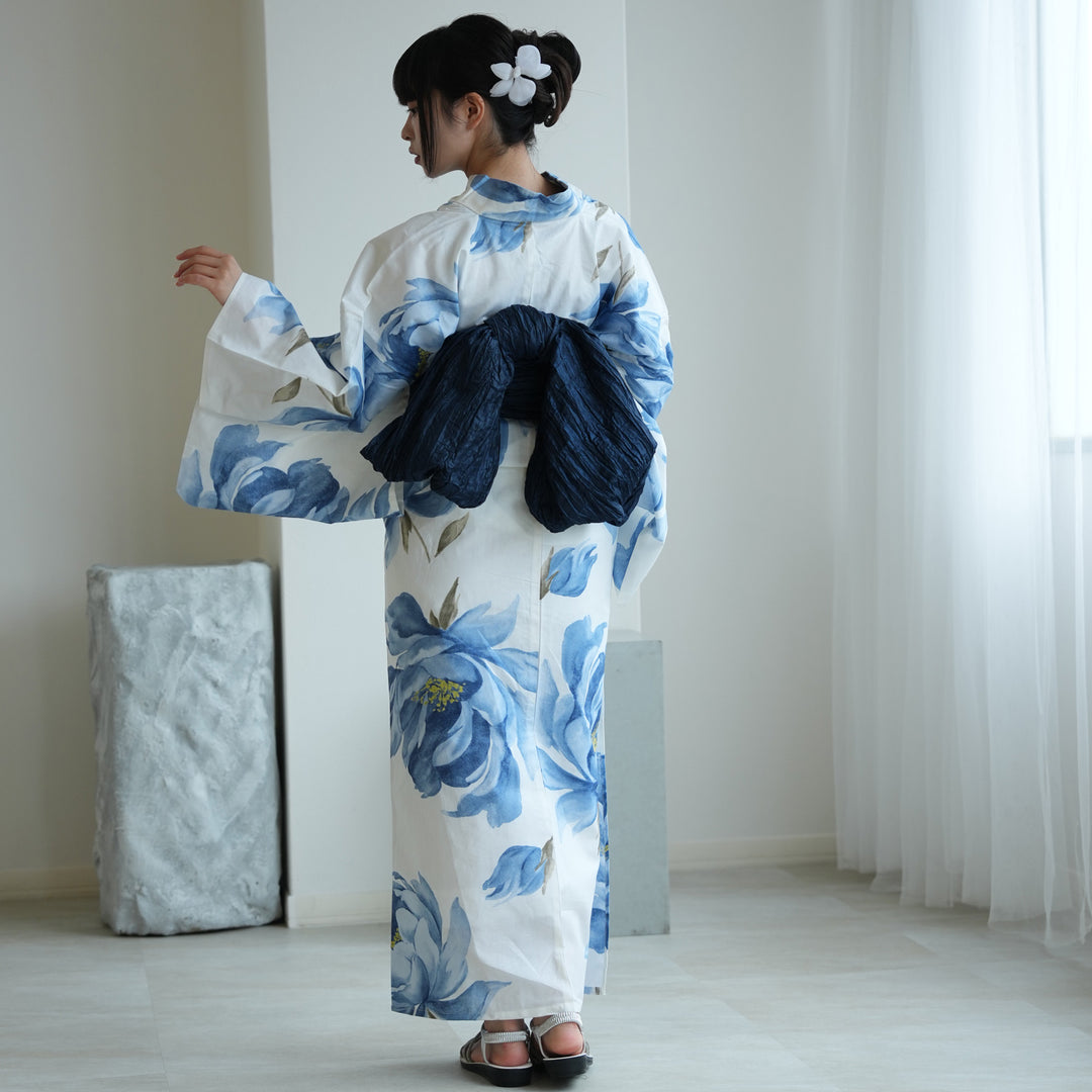 お仕立て上がり 浴衣2点セット (ゆかた・帯) 平成レトロ 終わりなき