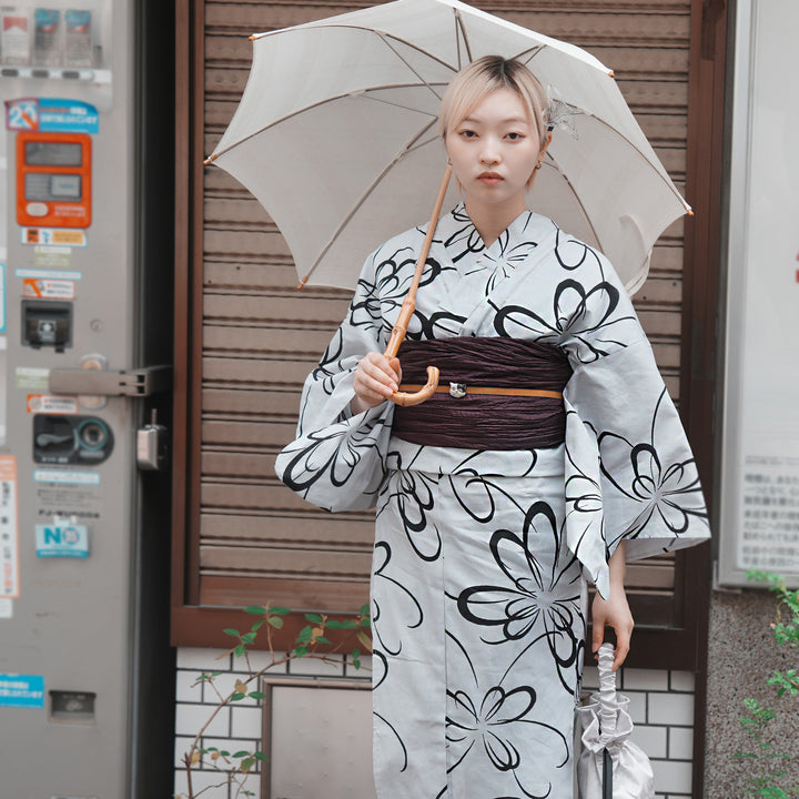 お仕立て上がり 浴衣2点セット (ゆかた・帯) アーバン・モード