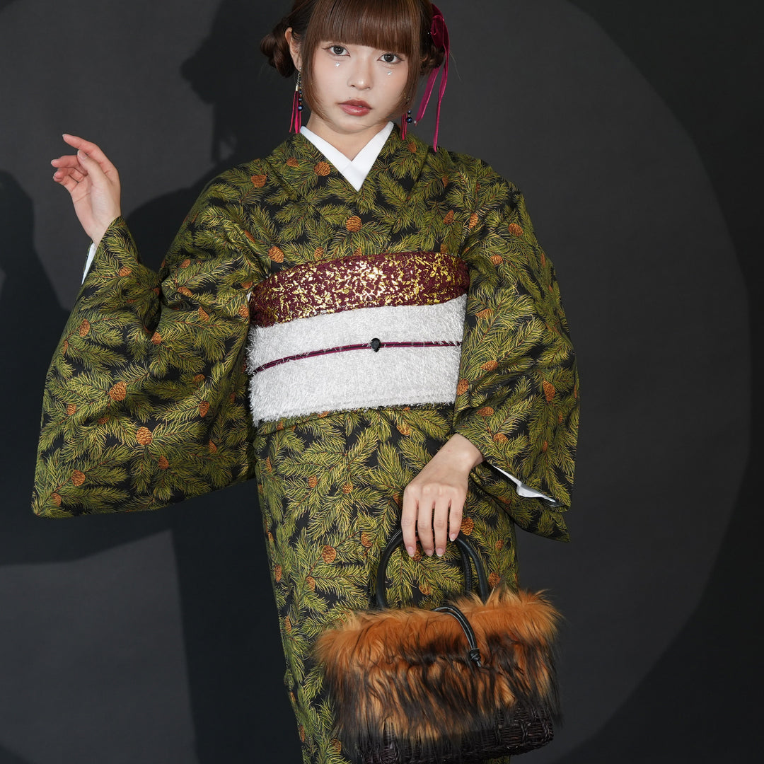 ニコアンティーク 単衣着物 ノエル・フォレスト】 着物単品 レトロ
