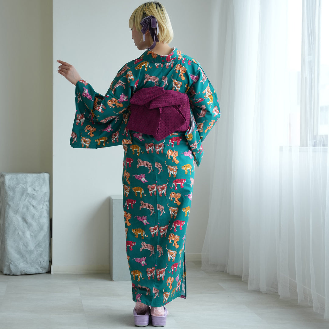 ニコアンティーク 単衣着物 トラミックス】 着物単品 レトロ
