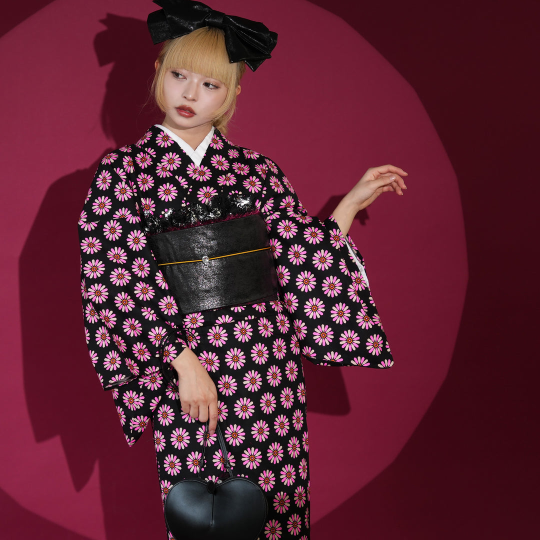 ニコアンティーク 単衣着物 レトロデイジー・マート】着物単品 レトロ