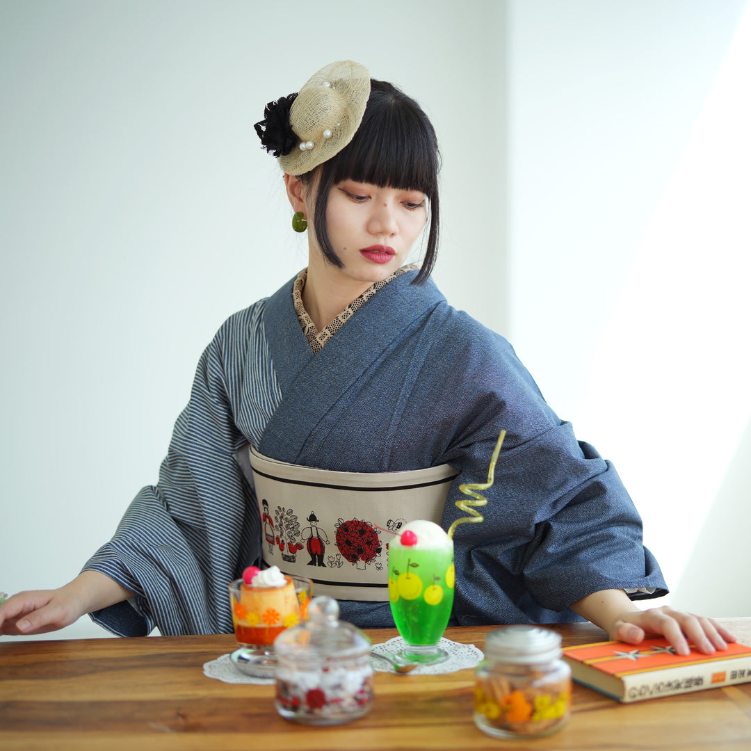 着物セット ニコアンティーク×アデリアレトロ 2点セット（着物+