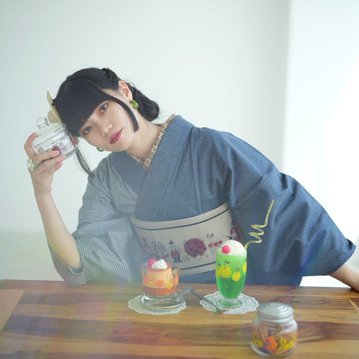 着物セット ニコアンティーク×アデリアレトロ 2点セット（着物+