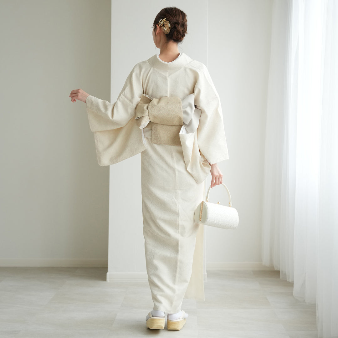 着物 単品】 utatane 袷着物 ファブリック着物+帯（2点セット） 日本製 