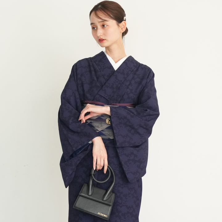 小紋　フルセット　正絹　紺色　袷　N5 5146604300_720x.jpg?v=1727675233