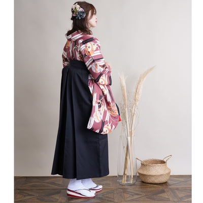 【リサイクル着物】二尺袖着物 単品  販売品 中古 USED 袴用 短丈  矢絣 古典 卒業式 （5175618500）【中古販売】