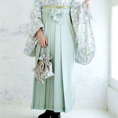 袴 2点セット 2尺袖着物 utatane 卒業式 販売 袴91-99cm（身長153-170cm）重ね衿縫い付済 （5178700901）