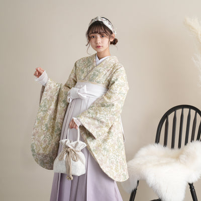 袴 2点セット 2尺袖着物 utatane 卒業式 販売 袴91-99cm（身長153-170cm）重ね衿縫い付済 （5178701001）