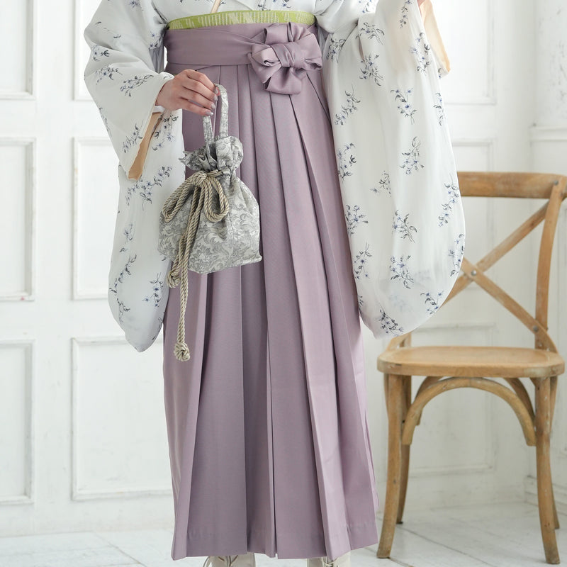 袴 2点セット 2尺袖着物 utatane 卒業式 販売 袴91-99cm（身長153-170cm）重ね衿縫い付済 （5178707201）