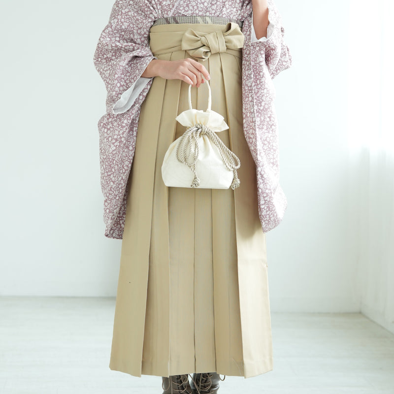 袴 2点セット 2尺袖着物 utatane 卒業式 販売 袴91-99cm（身長153-170cm）重ね衿縫い付済 （5178707801）