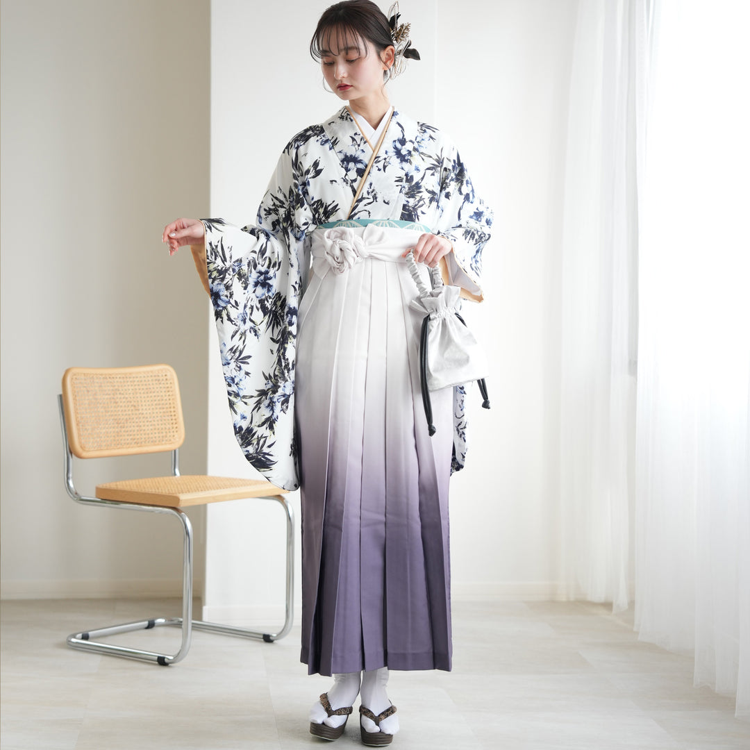 袴 2点セット 2尺袖着物 utatane 卒業式 販売 袴91-99cm（身長