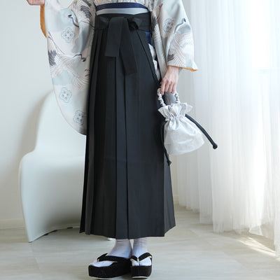 袴 2点セット 販売品 2尺袖着物  袴91cm（身長153-158cm）ミント吉祥鶴 重ね衿縫い付済 ひよこ商店 卒業式にも（5178725311）