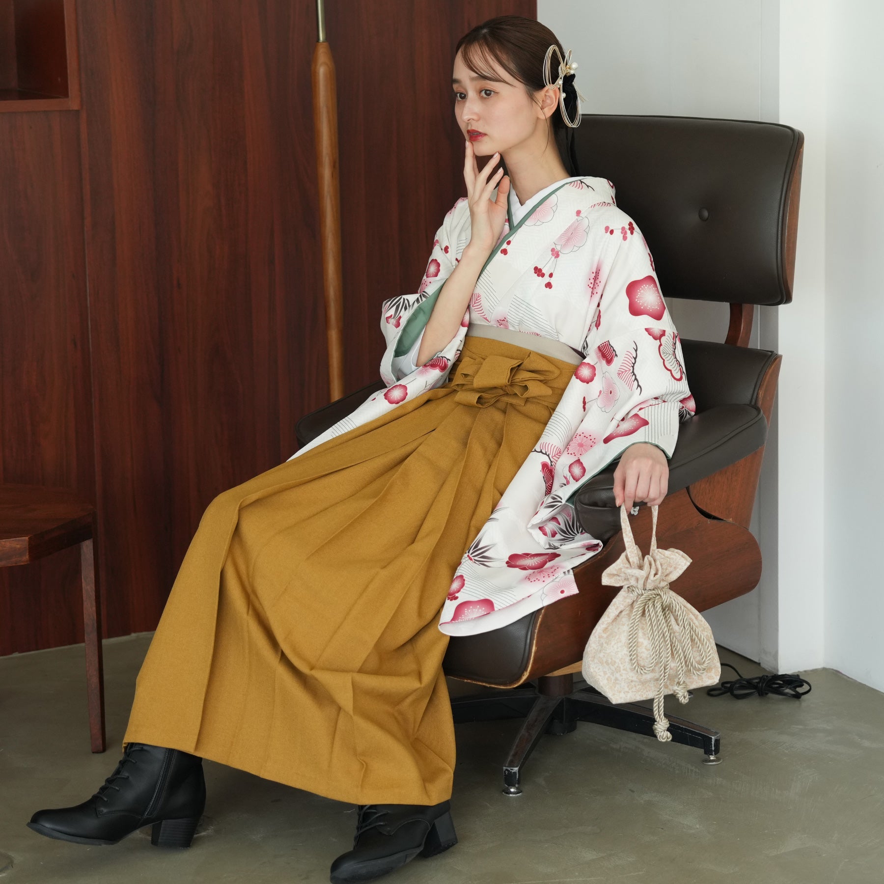 utatane（ウタタネ）の「袴セット ひよこ商店 半身（着物）」 - WEAR