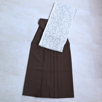 【リサイクル着物】 2尺袖着物 袴 2点セット 販売品 中古 USED  フラワーレース 袴91cm（身長153-158cm）卒業式 大学生 （5182681213）【中古販売】
