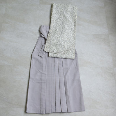【リサイクル着物】 2尺袖着物 袴 2点セット 販売品 中古 USED フラワーレース  袴91-95cm（身長153-163cm）卒業式 大学生 （5182701602）【中古販売】