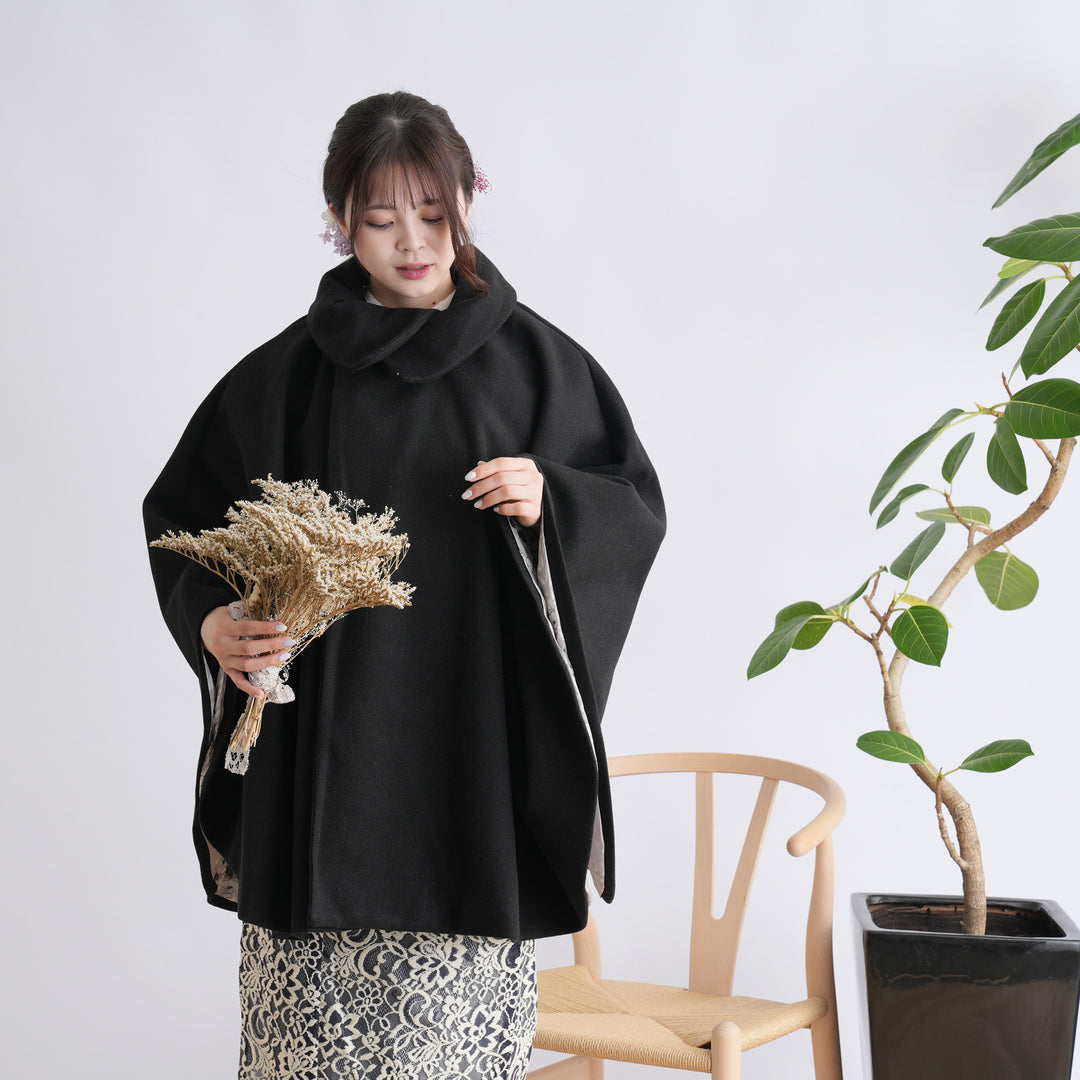 ふりふ　つばき刺繍ループショール 楽天市場】刺繍ループショール和洋 兼用 公式 ふりふ レディース