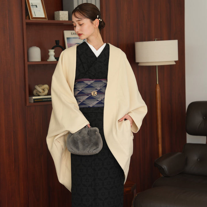 DUSANドュサン＊最高級カシミヤ100% オープンフロントガウンコート 65万 サンキョウショウカイ 三京商会 カシミヤ ガウン ロング コート