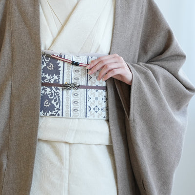 【コート ドルマン2wayコート トープ】羽織 単品 JAPAN MODE モモンガコート 和装コート 羊毛 ボレロ ポケット付き 羽織紐が付けられる乳付き【取り寄せ品】（5230606200）