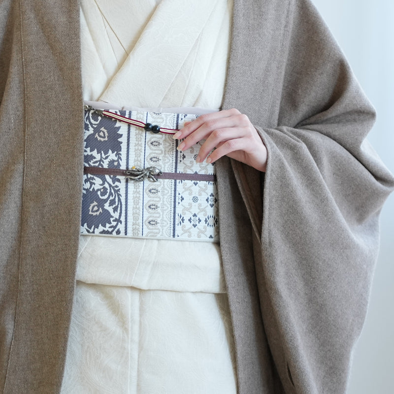 【コート ドルマン2wayコート トープ】羽織 単品 JAPAN MODE モモンガコート 和装コート 羊毛 ボレロ ポケット付き 羽織紐が付けられる乳付き【取り寄せ品】（5230606200）