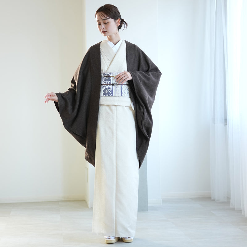 【コート ドルマン2wayコート ココア】羽織 単品 JAPAN MODE モモンガコート 和装コート 羊毛 ボレロ ポケット付き 羽織紐が付けられる乳付き【取り寄せ品】（5230606300）