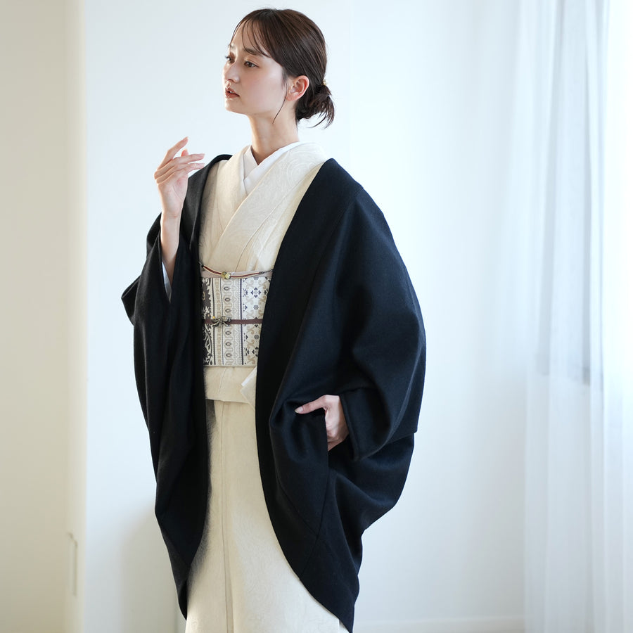 utatane 和装コート 和洋兼用コート 日本製 utatane（ウタタネ）の「和装コート ノーカラー 日本製（ノーカラー