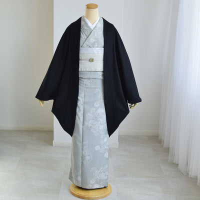 【コート ドルマン2wayコート ブラック】羽織 単品 JAPAN MODE モモンガコート 和装コート 羊毛 ボレロ ポケット付き 羽織紐が付けられる乳付き【取り寄せ品】（5230606400）